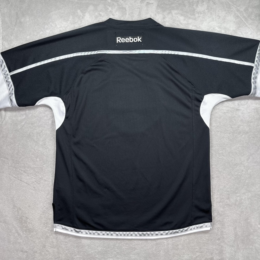 Los Angeles Kings Jersey Mens Large Black NHL Hockey Reebok LA Shield Crest - Picture 6 of 11